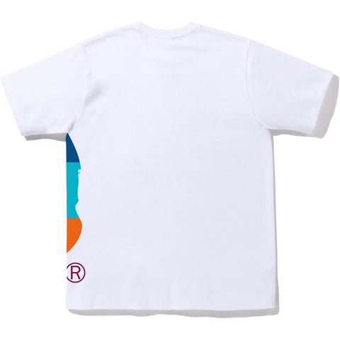 COLOR BLOCK SIDE BIG APE HEAD TEE MENS