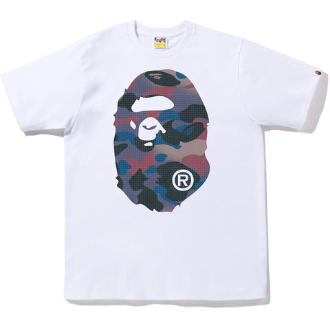 GRID CAMO BIG APE HEAD TEE MENS