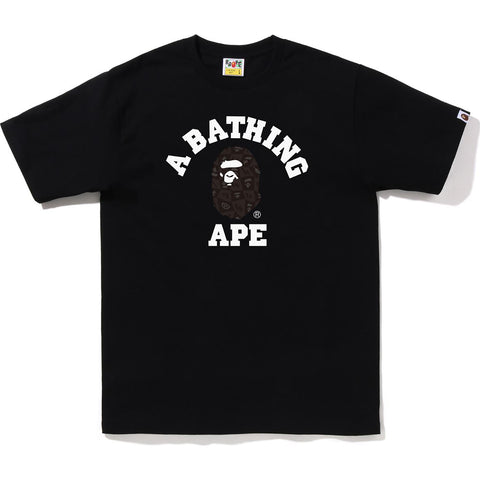 BAPE DISTORTION COLLEGE TEE MENS