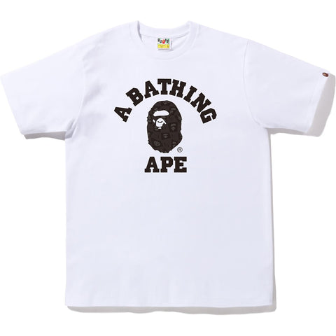BAPE DISTORTION COLLEGE TEE MENS