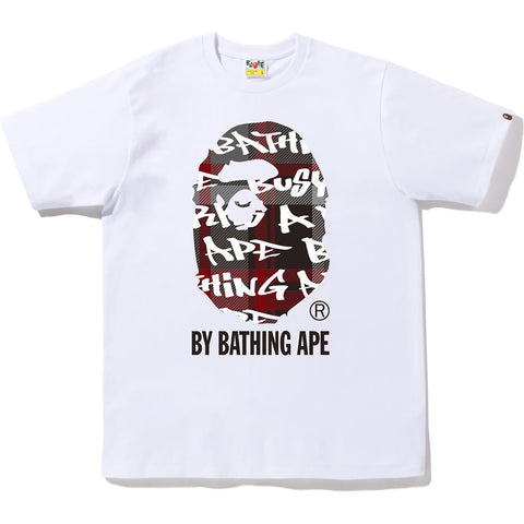 BAPE GRAFFITI CHECK BY BATHING APE TEE MENS