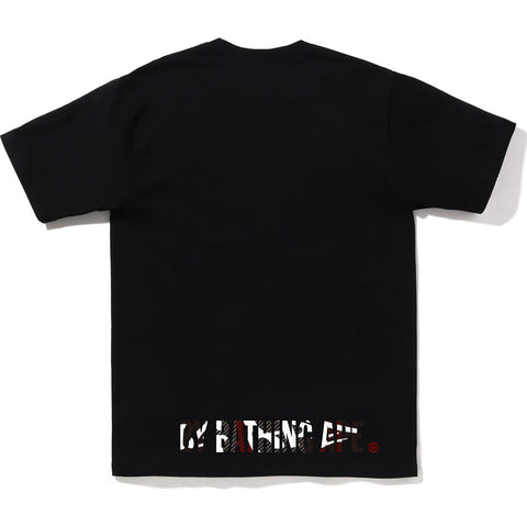 BAPE GRAFFITI CHECK APE FACE TEE MENS