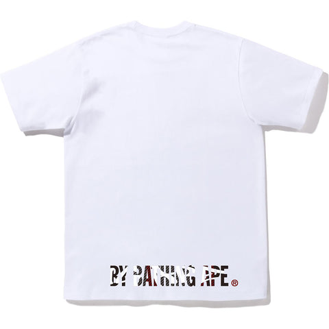 BAPE GRAFFITI CHECK APE FACE TEE MENS