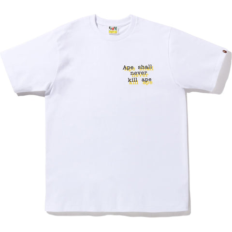 BAPE GRAFFITI CHECK APE HEAD TEE MENS