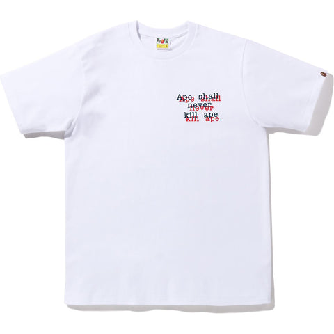 BAPE GRAFFITI CHECK APE HEAD TEE MENS