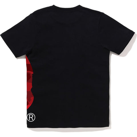 COLOR CAMO SIDE BIG APE HEAD TEE LADIES