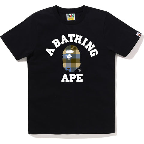 BLOCK CHECK COLLEGE TEE LADIES