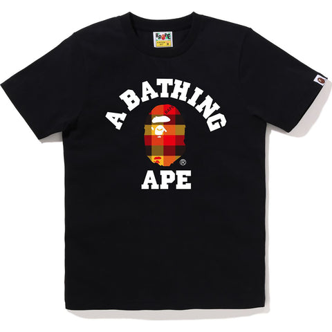 BLOCK CHECK COLLEGE TEE LADIES