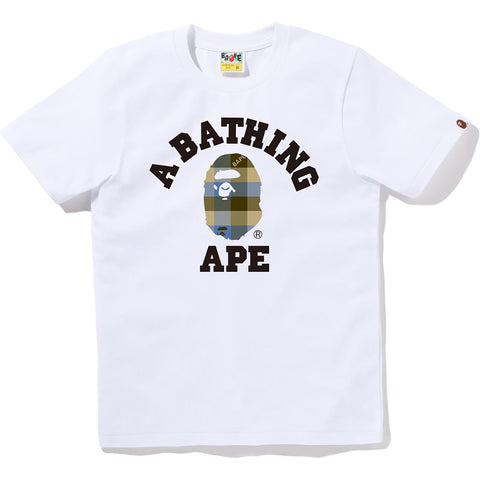 BLOCK CHECK COLLEGE TEE LADIES