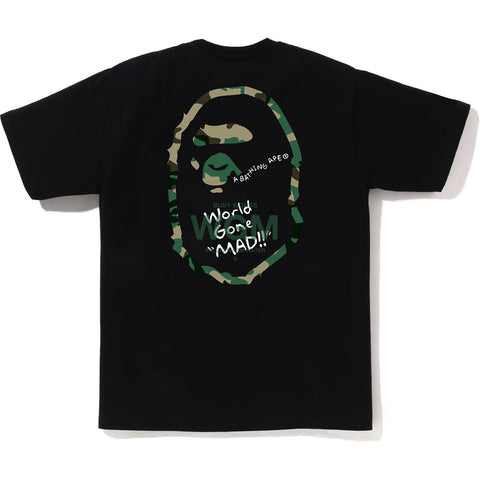 WOODLAND CAMO WGM APE HEAD TEE MENS