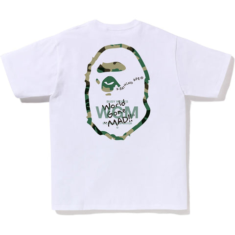 WOODLAND CAMO WGM APE HEAD TEE MENS