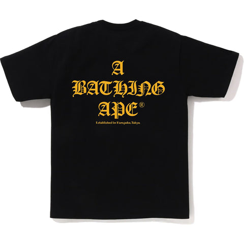 A BATHING APE LOGO TEE MENS