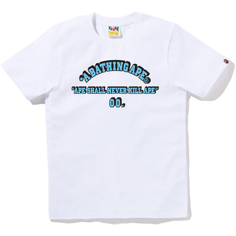 A BATHING APE LETTERED TEE LADIES