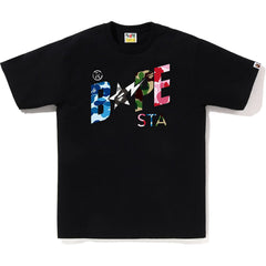 ABC CAMO CRAZY BAPE STA LOGO TEE MENS