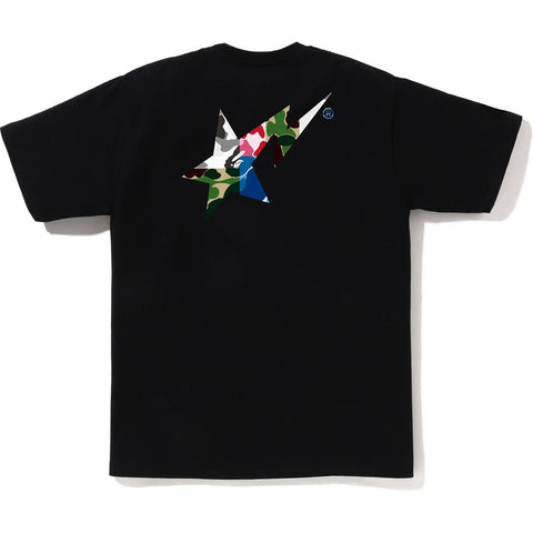 ABC CAMO CRAZY BAPE STA LOGO TEE MENS
