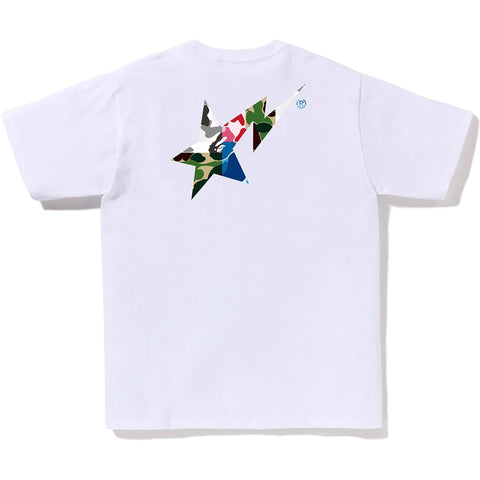 ABC CAMO CRAZY BAPE STA LOGO TEE MENS