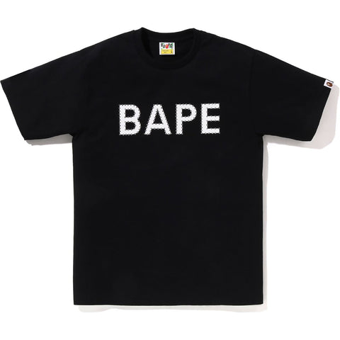 CRYSTAL STONE BAPE LOGO TEE MENS