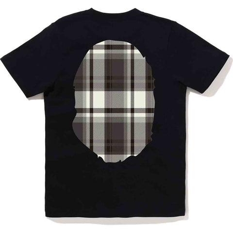 BAPE CHECK BIG APE HEAD TEE LADIES
