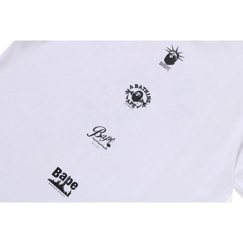 BAPE MENS US COLLEGE MULTI CAM STA T-SHIRT