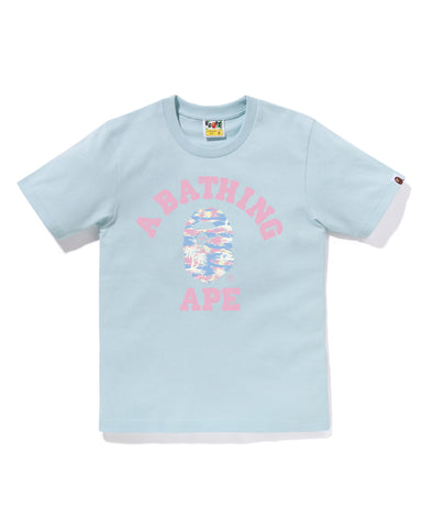 PALM TREE CAMO COLLEGE TEE LADIES