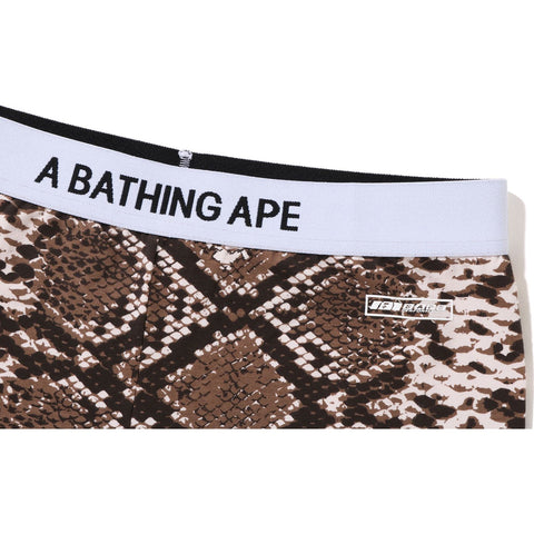 BAPE SNAKE PATTERN BIKER SHORTS LADIES