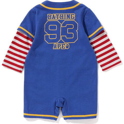 HOOP BASEBALL SHIRT LAYERED ROMPERS KIDS