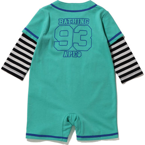 HOOP BASEBALL SHIRT LAYERED ROMPERS KIDS