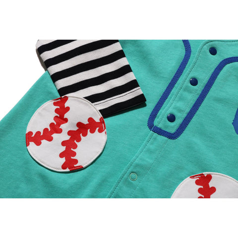 HOOP BASEBALL SHIRT LAYERED ROMPERS KIDS