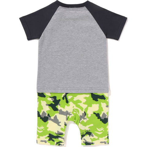 WOODLAND CAMO FISHING ROMPERS KIDS