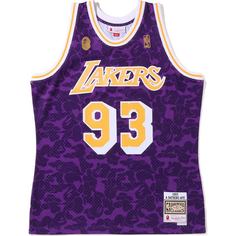 BAPE X MITCHELL & NESS LOS ANGELES LAKERS JERSEY TANK TOP MENS