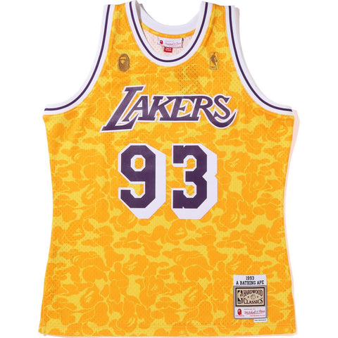 BAPE X MITCHELL & NESS LOS ANGELES LAKERS JERSEY TANK TOP MENS