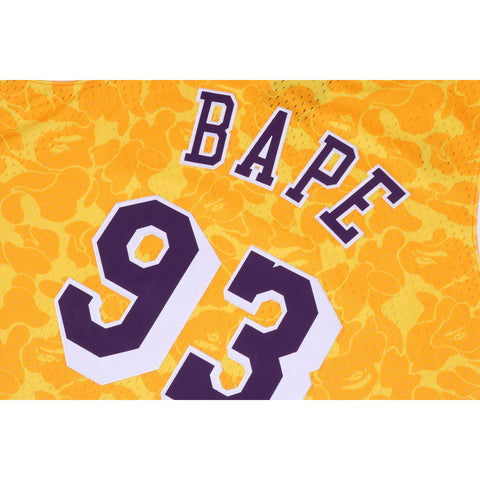 BAPE X MITCHELL & NESS LOS ANGELES LAKERS JERSEY TANK TOP MENS