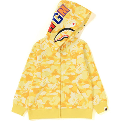 FIRE CAMO SHARK ZIP HOODIE KIDS