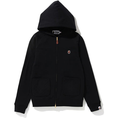 QUILTING APE HEAD ZIP HOODIE LADIES