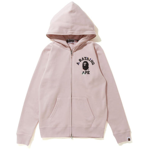 COLLEGE FULL ZIP HOODIE LADIES
