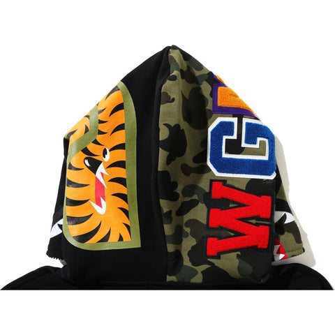 GIANT SHARK FULL ZIP HOODIE MENS