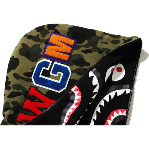 GIANT SHARK FULL ZIP HOODIE MENS