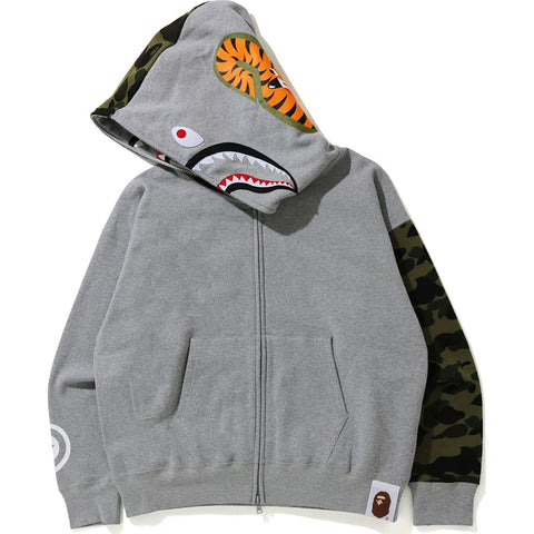 GIANT SHARK FULL ZIP HOODIE MENS