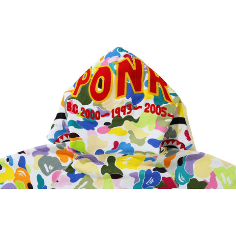 MULTI CAMO SHARK FULL ZIP HOODIE LADIES
