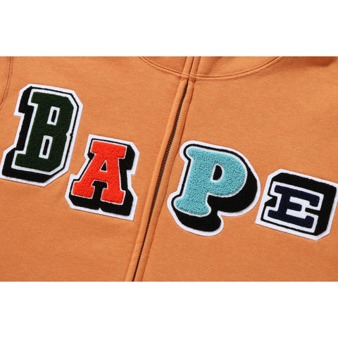MULTI FONTS SHARK FULL ZIP HOODIE MENS