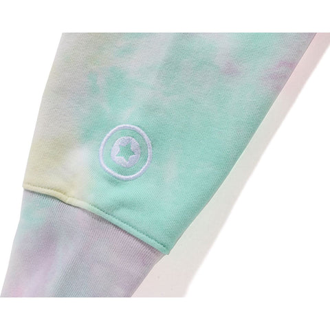TIE DYE SHARK OVERSIZED FULL ZIP HOODIE LADIES