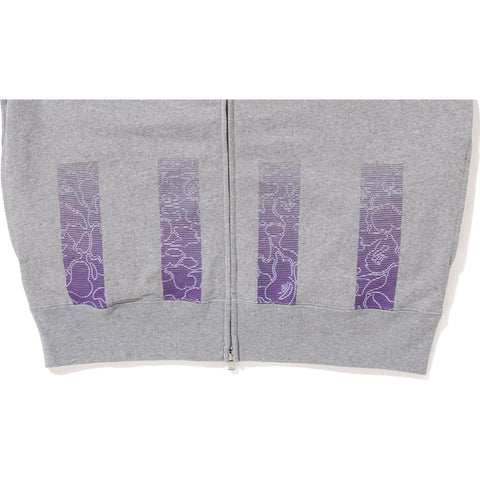 SOCCER GAME GRAPHIC RELAXED FIT FULL ZIP HOODIE MENS