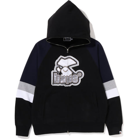 BAPE HOCKEY GRAPHIC RELAXED FIT FULL ZIP HOODIE MENS