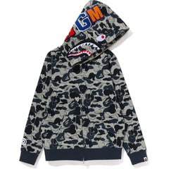 COOKIE CAMO 2 SHARK FULL ZIP HOODIE LADIES