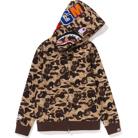 COOKIE CAMO 2 SHARK FULL ZIP HOODIE LADIES