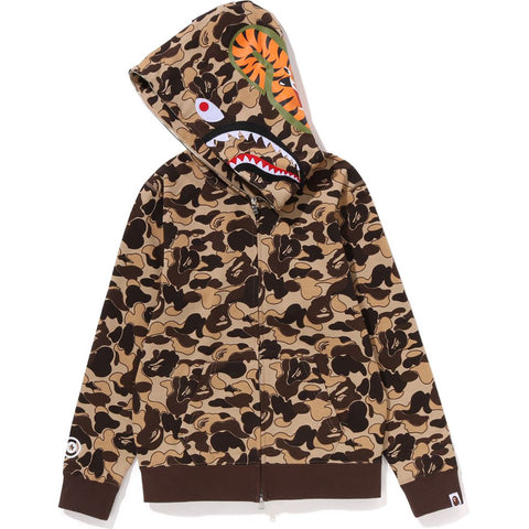 COOKIE CAMO 2 SHARK FULL ZIP HOODIE LADIES