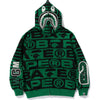LUX SPORT PATTERN SHARK FULL ZIP HOODIE MENS