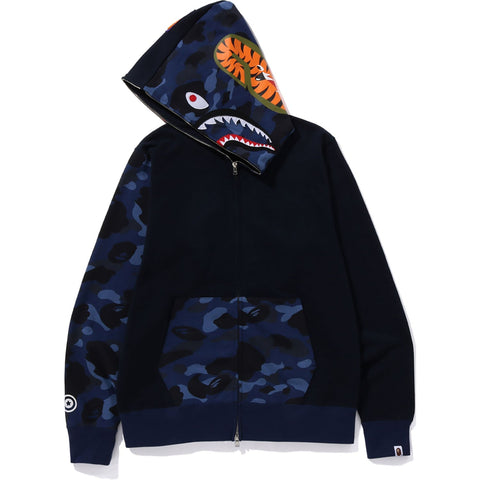 COLOR CAMO SHARK FULL ZIP HOODIE MENS
