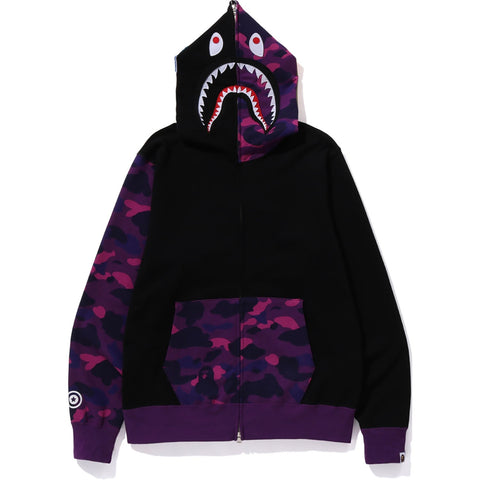 COLOR CAMO SHARK FULL ZIP HOODIE MENS
