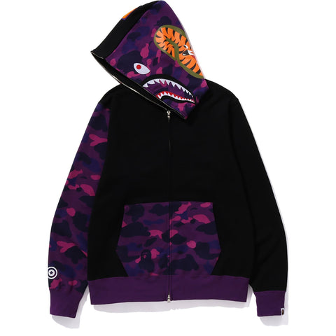 COLOR CAMO SHARK FULL ZIP HOODIE MENS